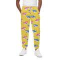 Pink And Blue Shark Pattern Print Cotton Sweatpants