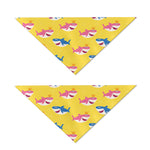 Pink And Blue Shark Pattern Print Dog Bandana