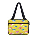 Pink And Blue Shark Pattern Print Double Strap Bible Bag