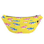 Pink And Blue Shark Pattern Print Fanny Pack