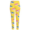 Pink And Blue Shark Pattern Print High-Waisted Pocket Leggings