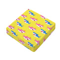Pink And Blue Shark Pattern Print Outdoor Seat Cushion Cover