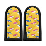 Pink And Blue Shark Pattern Print Skillet Handle Cover