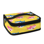 Pink And Blue Shark Pattern Print Small Lunch Bag
