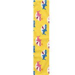 Pink And Blue Shark Pattern Print Table Runner