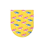 Pink And Blue Shark Pattern Print Toilet Lid Cover