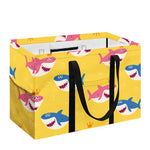 Pink And Blue Shark Pattern Print Utility Tote Bag