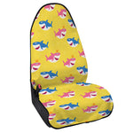 Pink And Blue Shark Pattern Print Waterproof Car Seat Cover