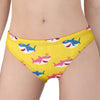 Pink And Blue Shark Pattern Print Women's Panties