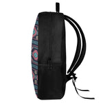 Pink And Blue Southwestern Pattern Print 17 Inch Backpack