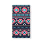 Pink And Blue Southwestern Pattern Print Baby Crib Sheet