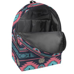 Pink And Blue Southwestern Pattern Print Backpack