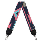 Pink And Blue Southwestern Pattern Print Bag Strap