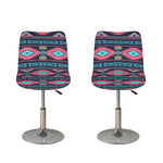 Pink And Blue Southwestern Pattern Print Bar Stool Covers