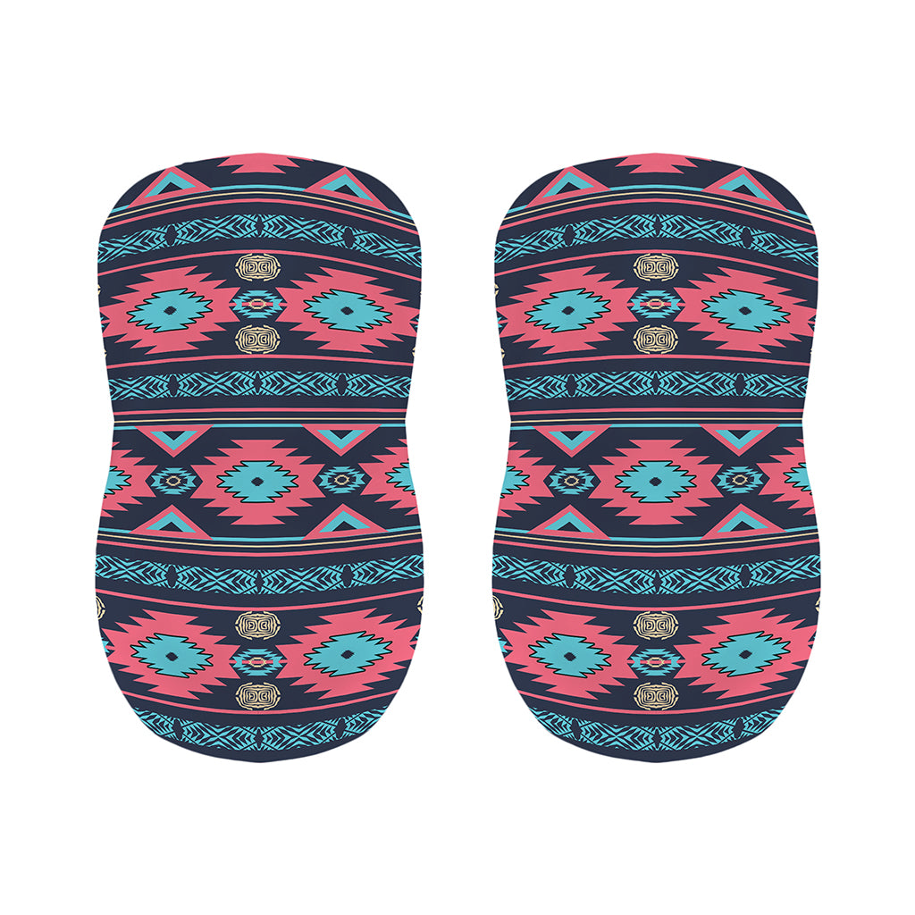 Pink And Blue Southwestern Pattern Print Bar Stool Covers