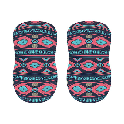 Pink And Blue Southwestern Pattern Print Bar Stool Covers