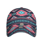 Pink And Blue Southwestern Pattern Print Baseball Cap