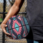 Pink And Blue Southwestern Pattern Print Basketball