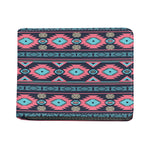 Pink And Blue Southwestern Pattern Print Bifold Wallet
