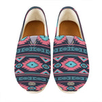 Pink And Blue Southwestern Pattern Print Casual Shoes