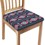 Pink And Blue Southwestern Pattern Print Chair Cushion Cover