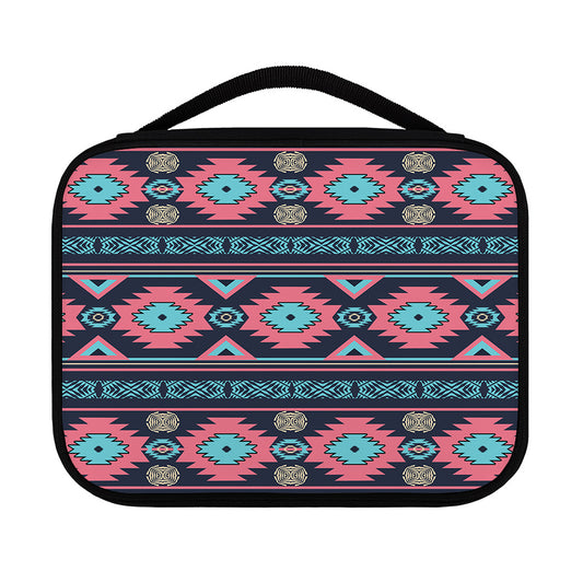 Pink And Blue Southwestern Pattern Print Classic Bible Case