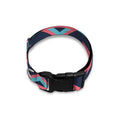Pink And Blue Southwestern Pattern Print Dog Collar