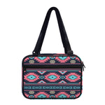 Pink And Blue Southwestern Pattern Print Double Strap Bible Bag