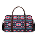 Pink And Blue Southwestern Pattern Print Duffel Bag