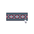 Pink And Blue Southwestern Pattern Print Extended Mouse Pad