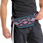 Pink And Blue Southwestern Pattern Print Fanny Pack