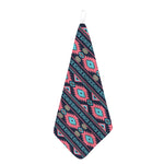 Pink And Blue Southwestern Pattern Print Hand Towel