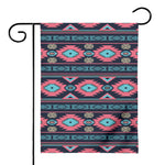 Pink And Blue Southwestern Pattern Print House Flag