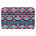 Pink And Blue Southwestern Pattern Print Indoor Door Mat