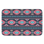 Pink And Blue Southwestern Pattern Print Indoor Door Mat