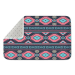Pink And Blue Southwestern Pattern Print Indoor Door Mat