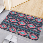 Pink And Blue Southwestern Pattern Print Indoor Door Mat