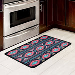 Pink And Blue Southwestern Pattern Print Kitchen Mat