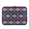 Pink And Blue Southwestern Pattern Print Laptop Sleeve