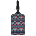Pink And Blue Southwestern Pattern Print Luggage Tag