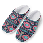 Pink And Blue Southwestern Pattern Print Mesh Casual Shoes