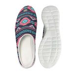 Pink And Blue Southwestern Pattern Print Mesh Casual Shoes