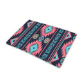 Pink And Blue Southwestern Pattern Print Pet Cooling Mat Cover