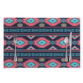 Pink And Blue Southwestern Pattern Print Placemat
