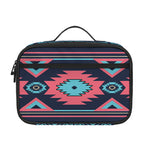 Pink And Blue Southwestern Pattern Print Portable Lunch Bag