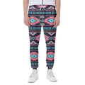 Pink And Blue Southwestern Pattern Print Joggers