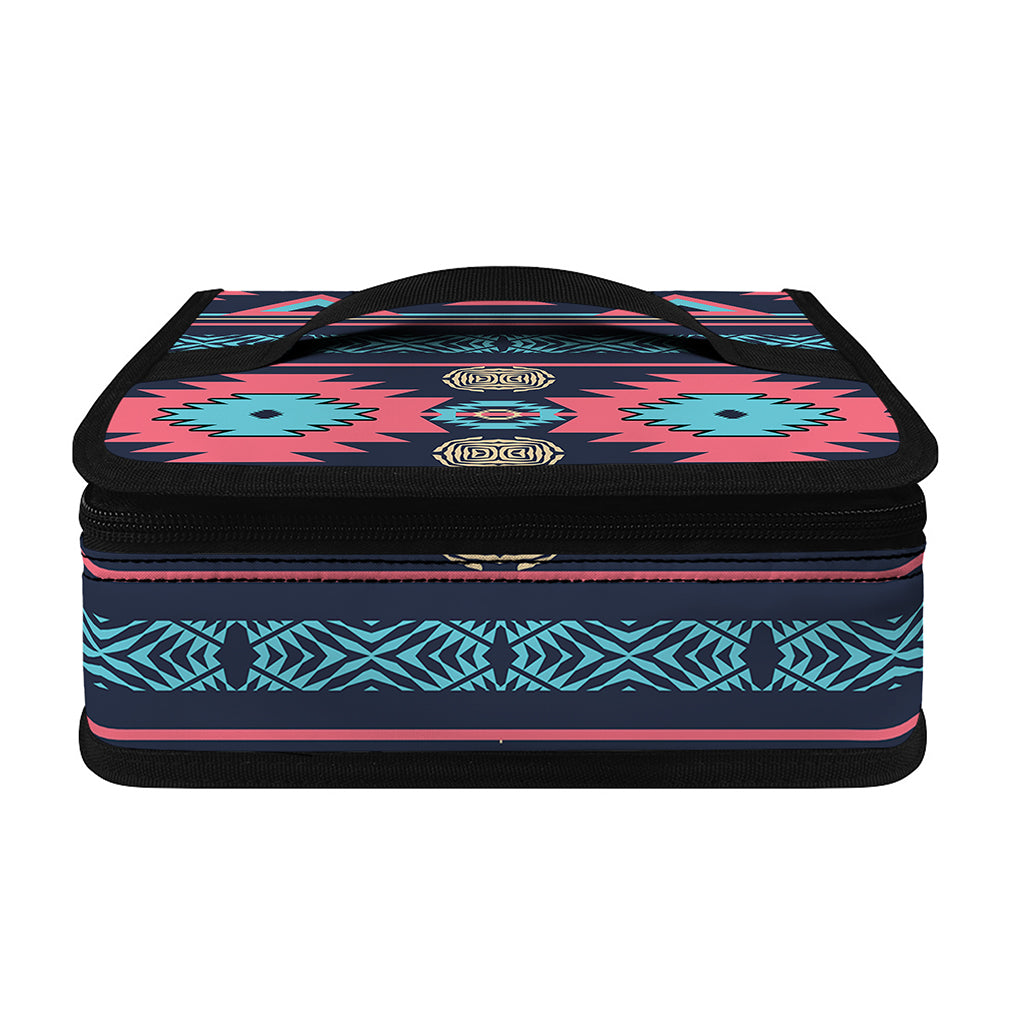 Pink And Blue Southwestern Pattern Print Small Lunch Bag