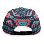 Pink And Blue Southwestern Pattern Print Snapback Cap
