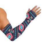 Pink And Blue Southwestern Pattern Print Sun Protection Arm Sleeves
