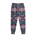 Pink And Blue Southwestern Pattern Print Sweatpants
